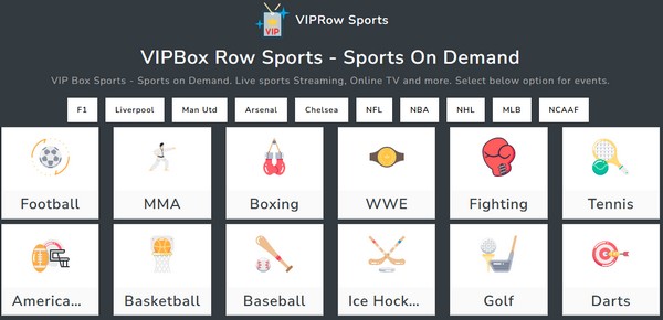 Viprow Hoofdinterface