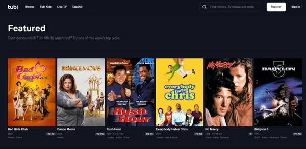 Tubi Popcorntime Alternatief