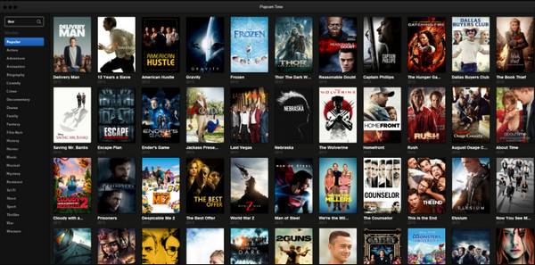 Popcorn Time MyFlixer-alternatieven