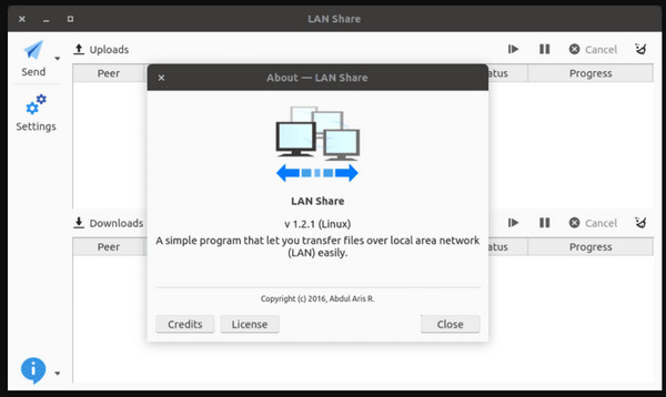 LAN Share Snapdrop-alternatief