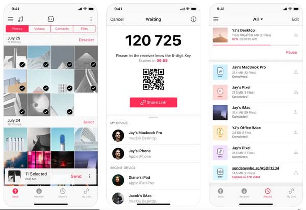 Send Anywhere Snapdrop-alternatief