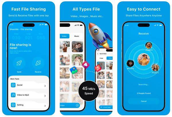 Shareme Snapdrop-alternatief