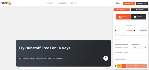 Sendgb Transfernow-alternativ