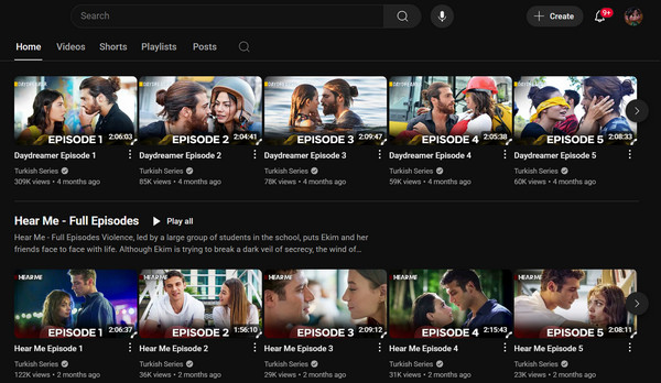 Alternative za YouTube Turkish123