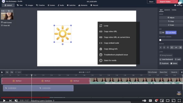 Boucleur vidéo Kapwing