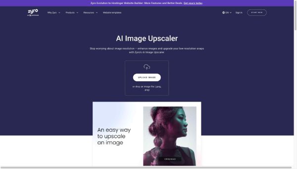 Zyro Ai-image-upscaler