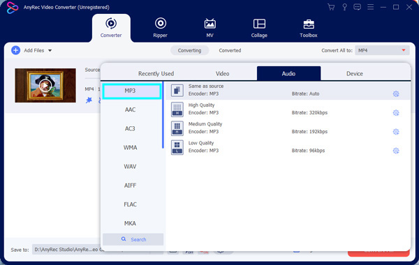 Converti in audio M4R