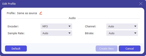 Wijzig de parameters