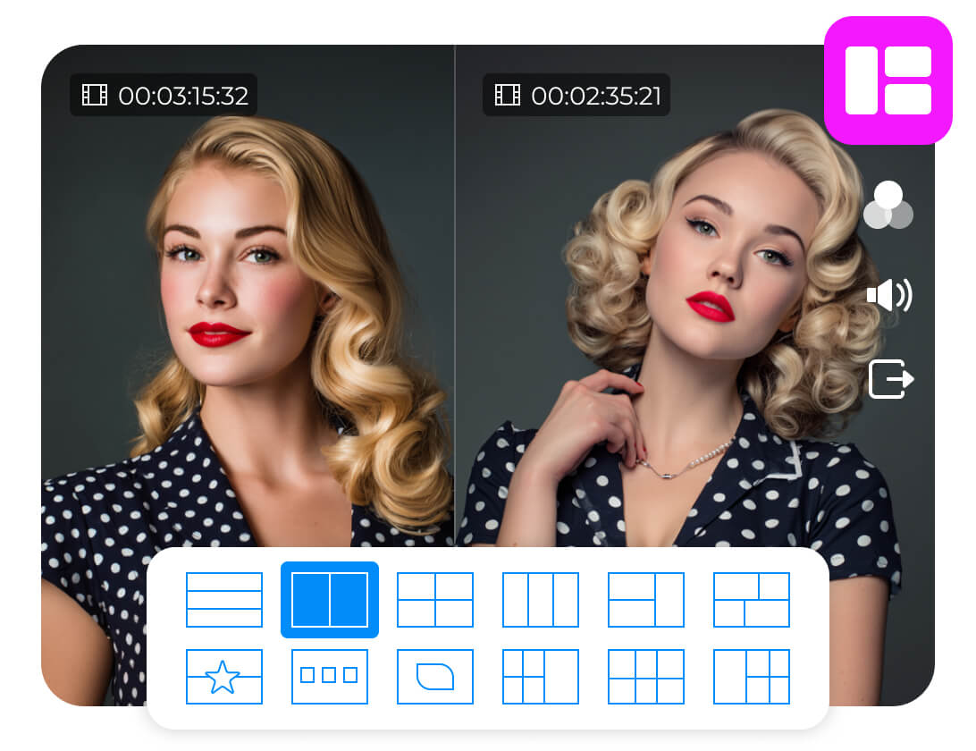 Δημιουργός βίντεο με διαιρεμένη οθόνη