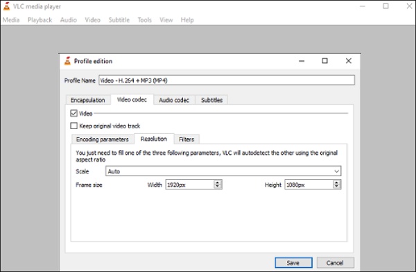 設定 1080p 分辨率