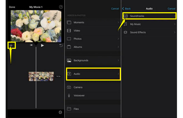 iMovie Dodavanje glazbe u video na iPhoneu