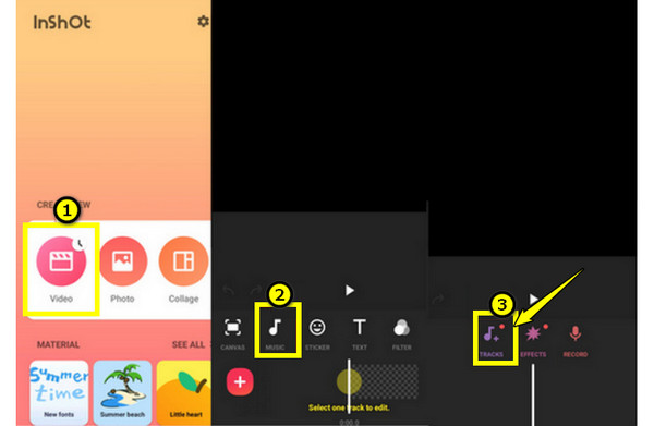 InShot Dodaj glazbu u video na Androidu
