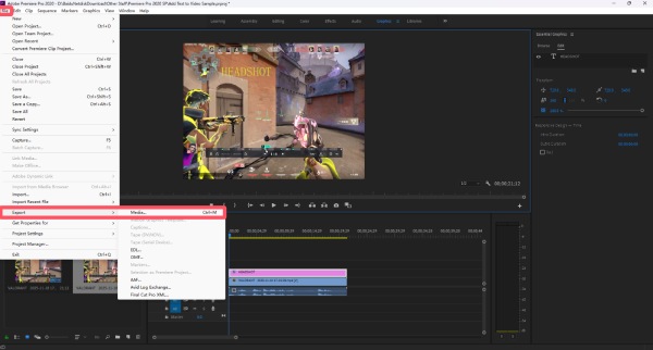 Exporter le projet Adobe Premiere Pro
