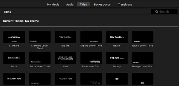 Tilføj tekst Vandmærke Imovie
