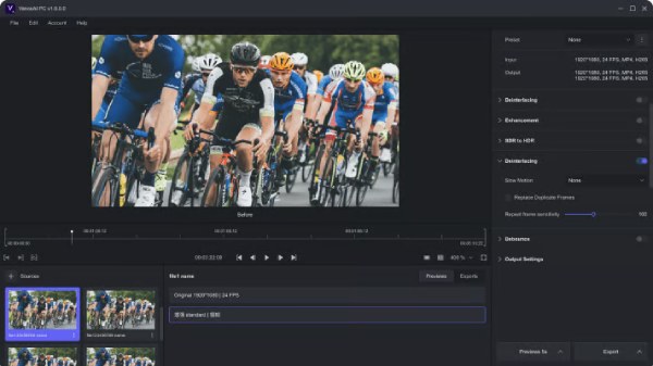 ترقية الفيديو بالذكاء الاصطناعي UniFab Video Upscaler AI