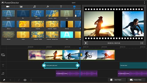 Beste redigeringsapp PowerDirector
