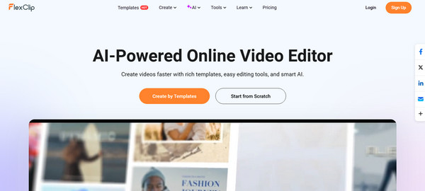 FlexClip: Het beste programma voor het bewerken van YouTube-video's