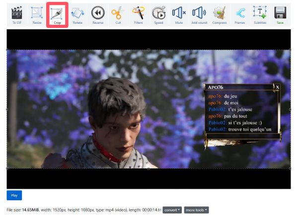 動画の切り抜き Ezgif
