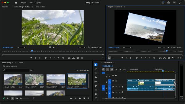 Software pro editaci videa DJI od Adobe