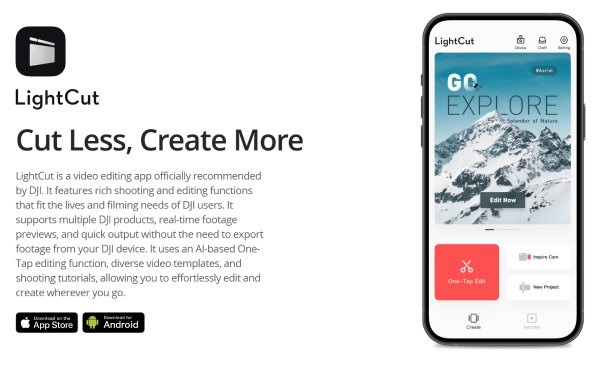 Oficiální software pro editaci videa DJI