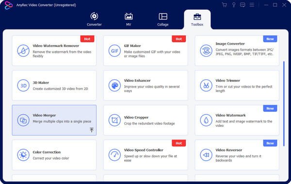 Sloučení videa AnyRec