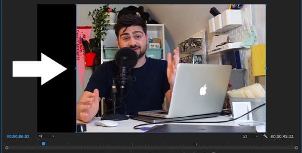 Forhåndsvisningshåndtag til at beskære video