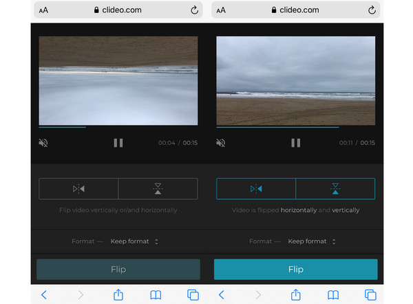 Flip iPhone Videos Online Clideo