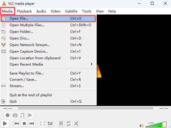 Open File VLC
