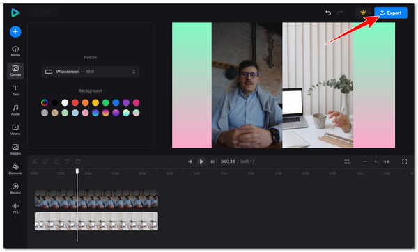 Clideo Eksporter video