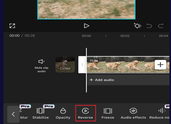 Video mit Capcut umkehren