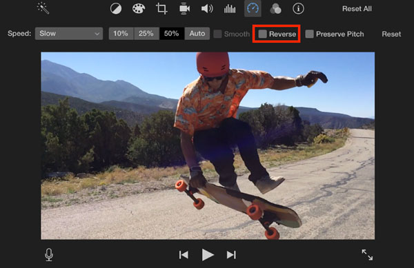 Video mit iMovie umkehren