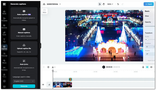CapCut Lyric Video Maker
