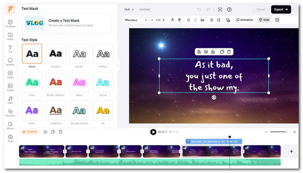 FlexClip Lyric Video Maker