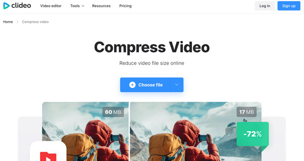 Clideo Video Sıkıştırıcı