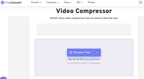 FreeConvert Video Sıkıştırıcı