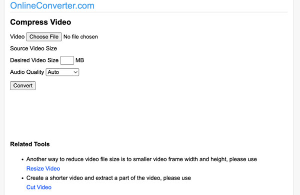 OnlineConverter Video Sıkıştırıcı