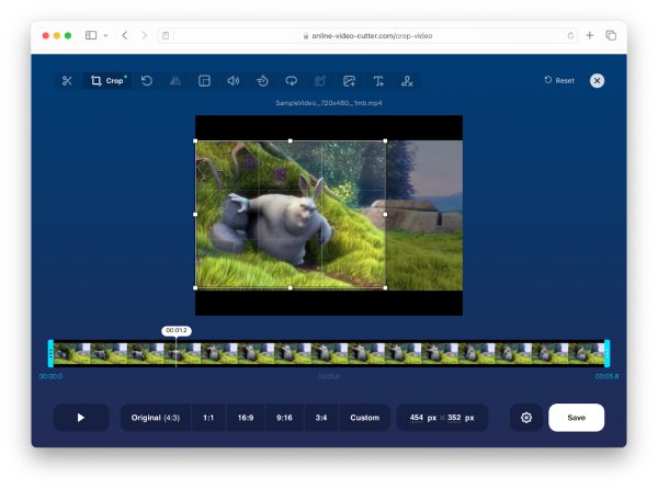 Online ořezávač videa 123
