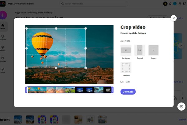 Online ořezávač videa Adobe