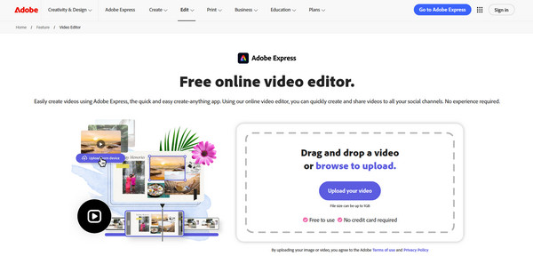 Adobe Express Online Video Editor Bez znaku wodnego