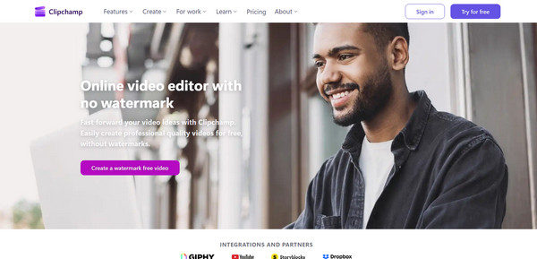 Clipchamp Online Video Editor Bez znaku wodnego