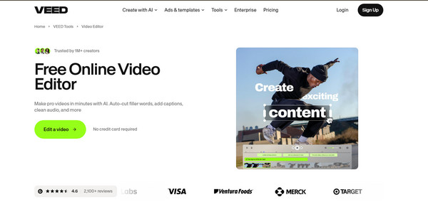 Veed Io Online Video Editor Bez znaku wodnego