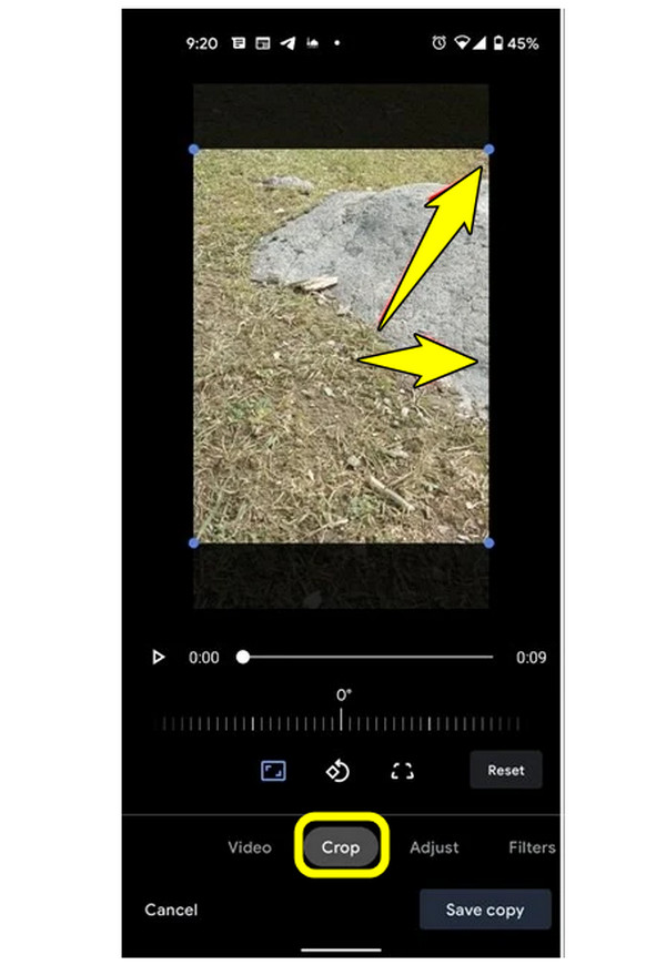 Promjena veličine videa za Instagram na Androidu