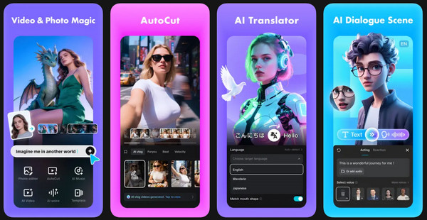 Capcut Reverse Video-app til mobil