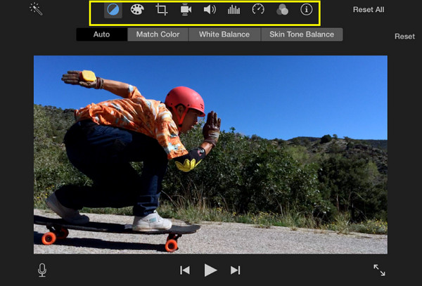חידוד וידאו של iMovie