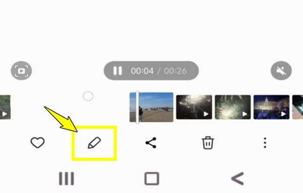 Android Napauta Muokkaa-painiketta