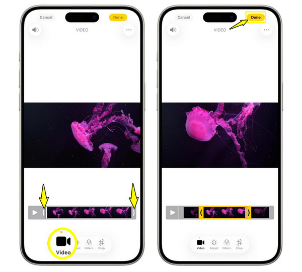 iPhonen videon leikkaaminen