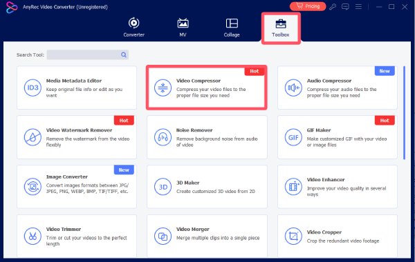 Phần mềm nén video Anyrec