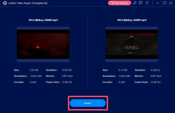Supprimer l'algorithme vidéo Anyrec
