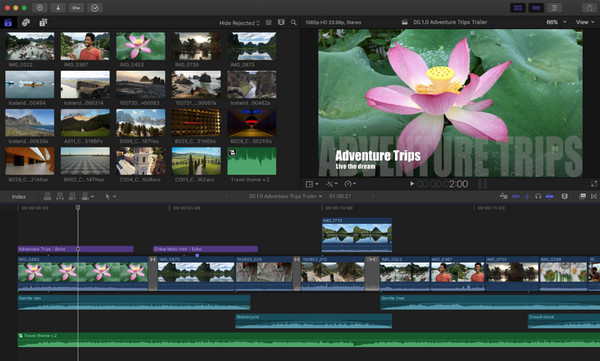 Final Cut Pro 비디오 안정화 기능
