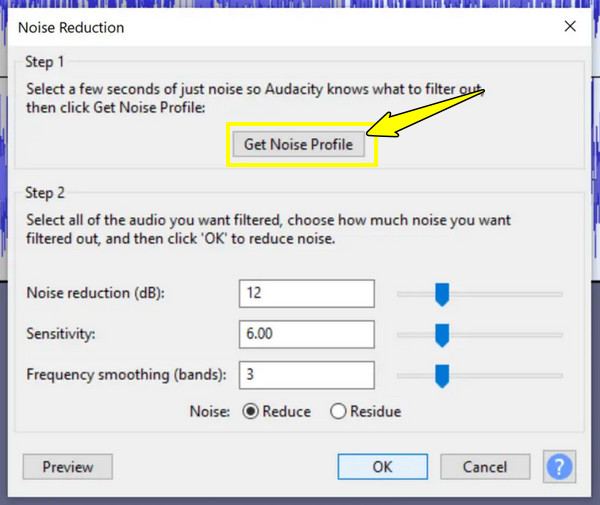 Audacity Verminder ruis uit audio